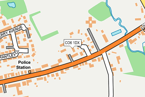 CO6 1DX map - OS OpenMap – Local (Ordnance Survey)