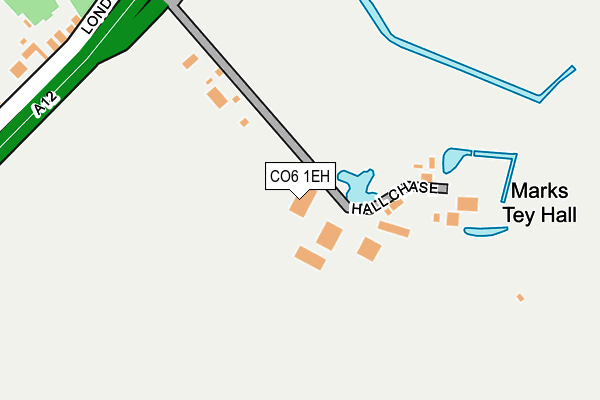 CO6 1EH map - OS OpenMap – Local (Ordnance Survey)