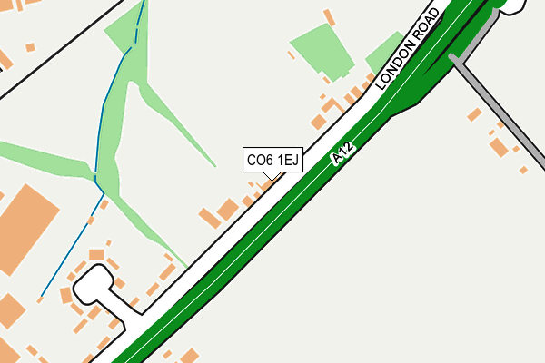 CO6 1EJ map - OS OpenMap – Local (Ordnance Survey)