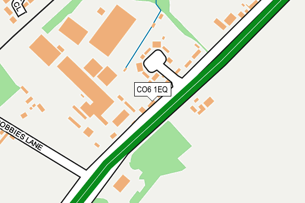 CO6 1EQ map - OS OpenMap – Local (Ordnance Survey)