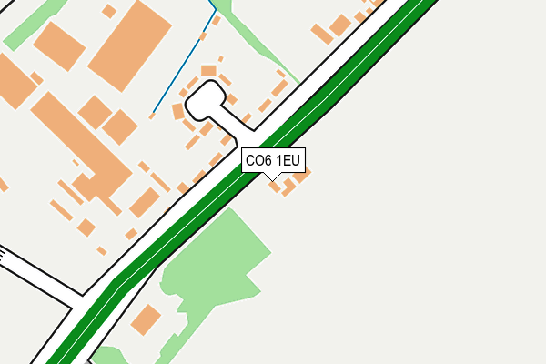 CO6 1EU map - OS OpenMap – Local (Ordnance Survey)