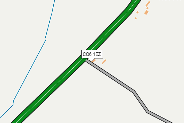 CO6 1EZ map - OS OpenMap – Local (Ordnance Survey)