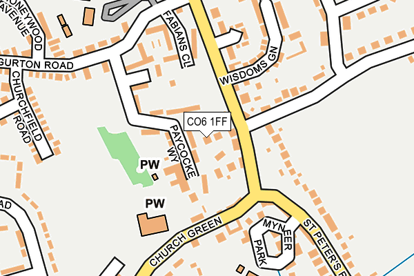 CO6 1FF map - OS OpenMap – Local (Ordnance Survey)