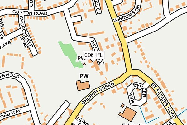 CO6 1FL map - OS OpenMap – Local (Ordnance Survey)