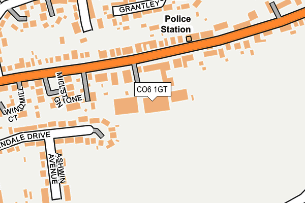 CO6 1GT map - OS OpenMap – Local (Ordnance Survey)