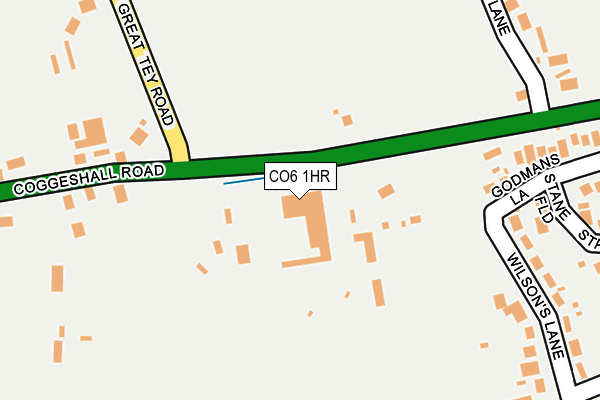 CO6 1HR map - OS OpenMap – Local (Ordnance Survey)