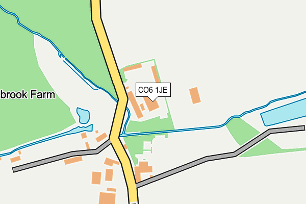 CO6 1JE map - OS OpenMap – Local (Ordnance Survey)