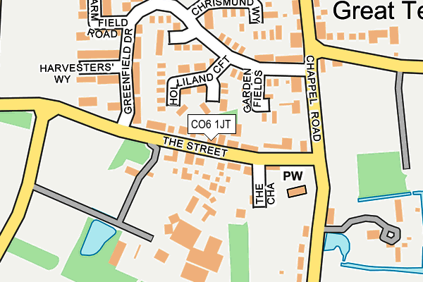 CO6 1JT map - OS OpenMap – Local (Ordnance Survey)