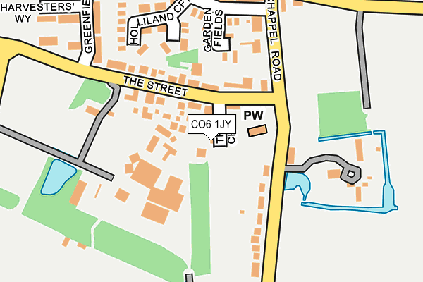 CO6 1JY map - OS OpenMap – Local (Ordnance Survey)