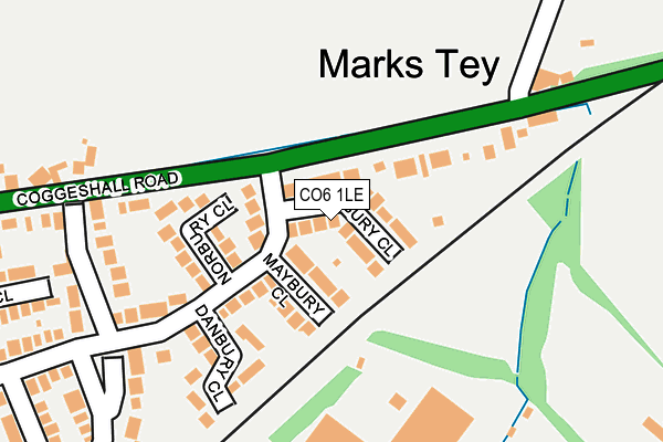 CO6 1LE map - OS OpenMap – Local (Ordnance Survey)