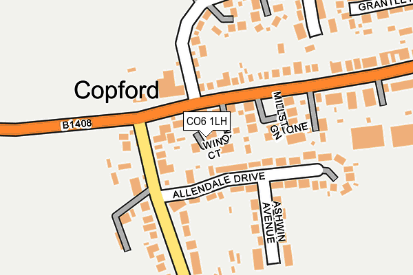 CO6 1LH map - OS OpenMap – Local (Ordnance Survey)