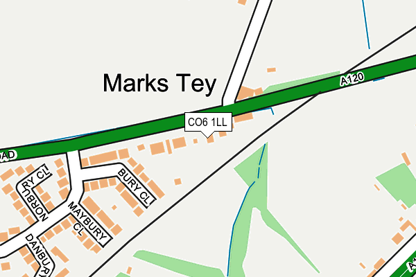 CO6 1LL map - OS OpenMap – Local (Ordnance Survey)