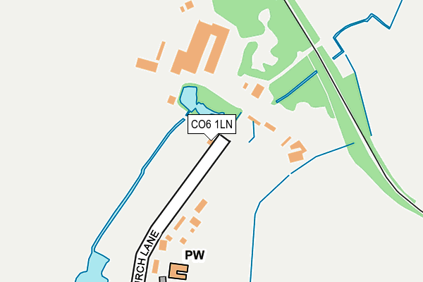 CO6 1LN map - OS OpenMap – Local (Ordnance Survey)