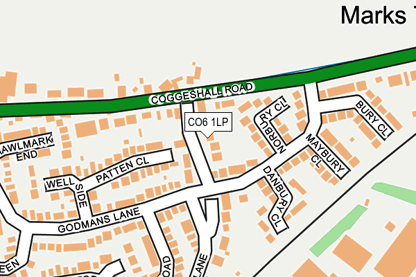 CO6 1LP map - OS OpenMap – Local (Ordnance Survey)