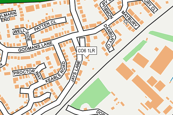 CO6 1LR map - OS OpenMap – Local (Ordnance Survey)