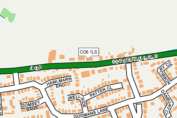 CO6 1LS map - OS OpenMap – Local (Ordnance Survey)