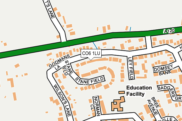 CO6 1LU map - OS OpenMap – Local (Ordnance Survey)