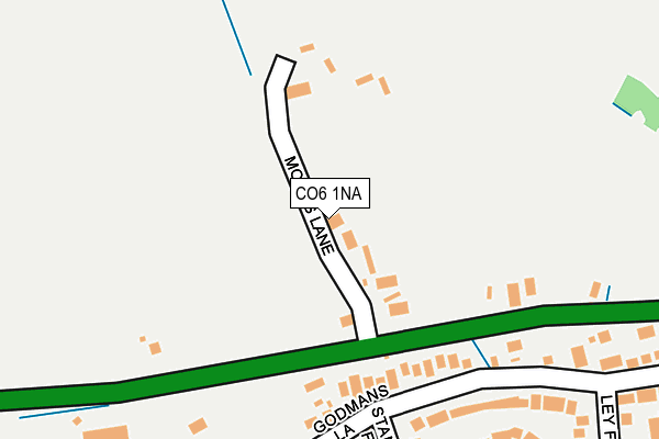 CO6 1NA map - OS OpenMap – Local (Ordnance Survey)