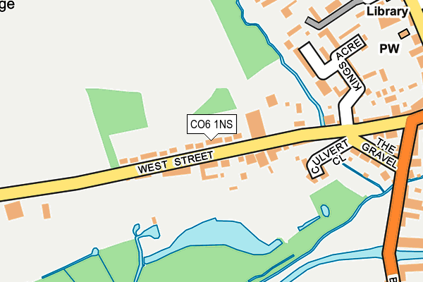 CO6 1NS map - OS OpenMap – Local (Ordnance Survey)