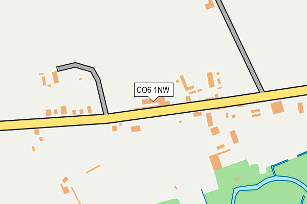 CO6 1NW map - OS OpenMap – Local (Ordnance Survey)