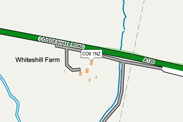 CO6 1NZ map - OS OpenMap – Local (Ordnance Survey)