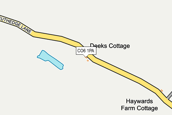 CO6 1PA map - OS OpenMap – Local (Ordnance Survey)