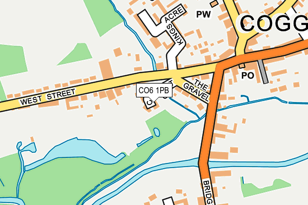 CO6 1PB map - OS OpenMap – Local (Ordnance Survey)