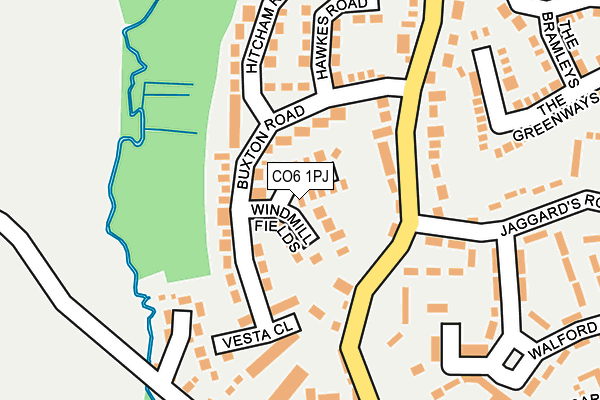 CO6 1PJ map - OS OpenMap – Local (Ordnance Survey)