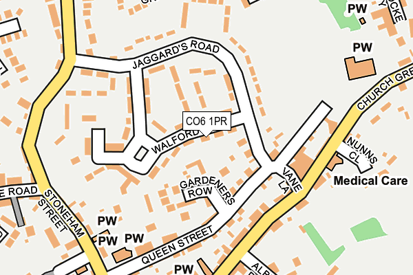 CO6 1PR map - OS OpenMap – Local (Ordnance Survey)