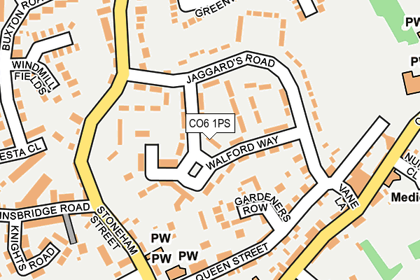 CO6 1PS map - OS OpenMap – Local (Ordnance Survey)