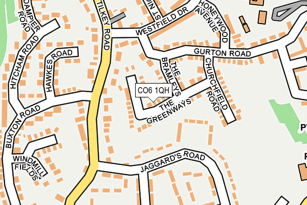 CO6 1QH map - OS OpenMap – Local (Ordnance Survey)