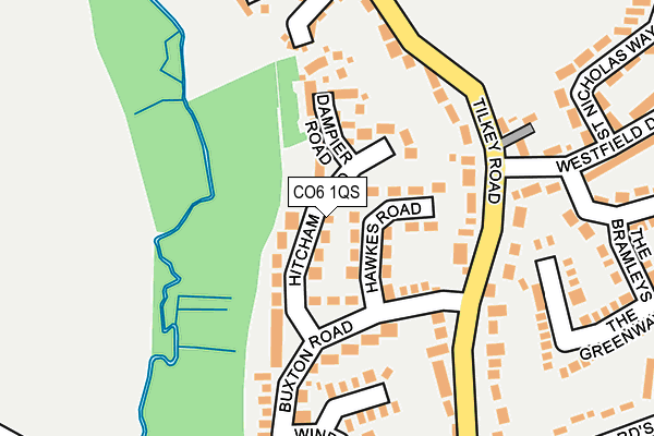 CO6 1QS map - OS OpenMap – Local (Ordnance Survey)