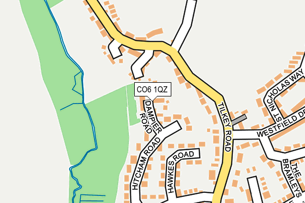 CO6 1QZ map - OS OpenMap – Local (Ordnance Survey)