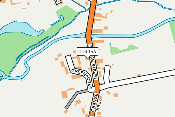 CO6 1RA map - OS OpenMap – Local (Ordnance Survey)