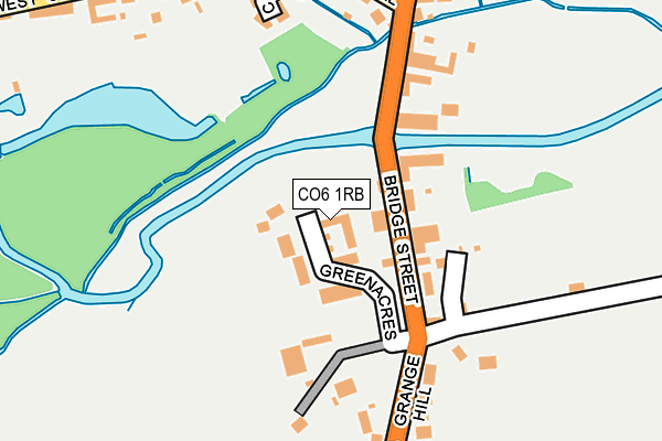 CO6 1RB map - OS OpenMap – Local (Ordnance Survey)