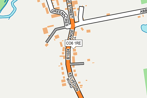 CO6 1RE map - OS OpenMap – Local (Ordnance Survey)