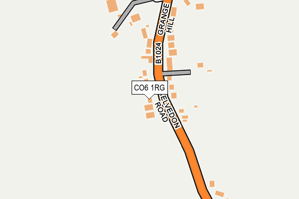 CO6 1RG map - OS OpenMap – Local (Ordnance Survey)