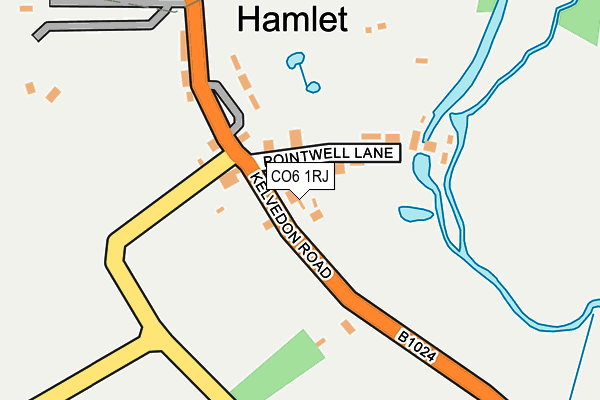 CO6 1RJ map - OS OpenMap – Local (Ordnance Survey)