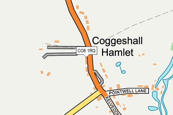 CO6 1RQ map - OS OpenMap – Local (Ordnance Survey)