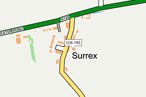 CO6 1RS map - OS OpenMap – Local (Ordnance Survey)