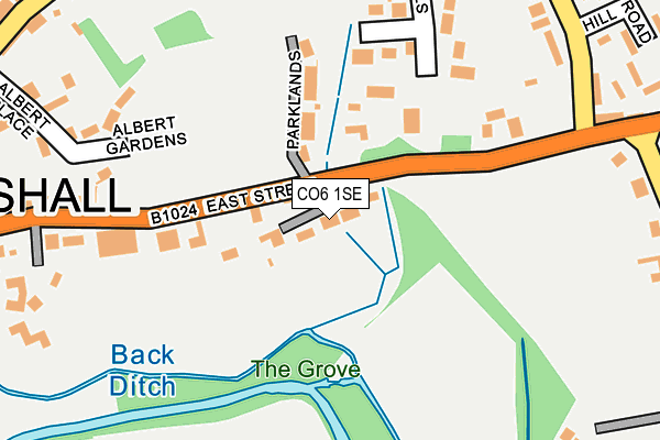 CO6 1SE map - OS OpenMap – Local (Ordnance Survey)