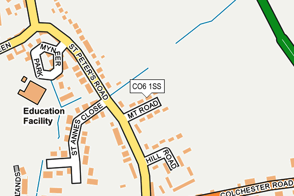 CO6 1SS map - OS OpenMap – Local (Ordnance Survey)