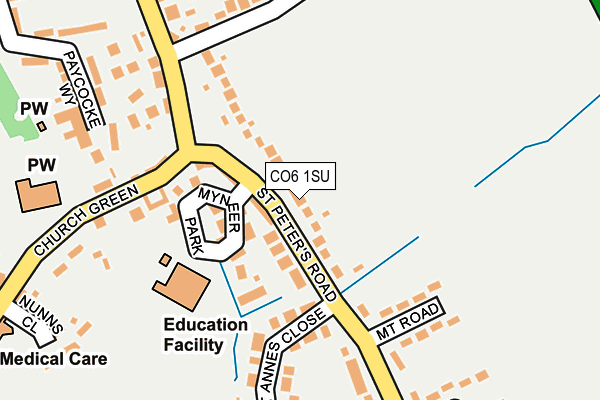 CO6 1SU map - OS OpenMap – Local (Ordnance Survey)