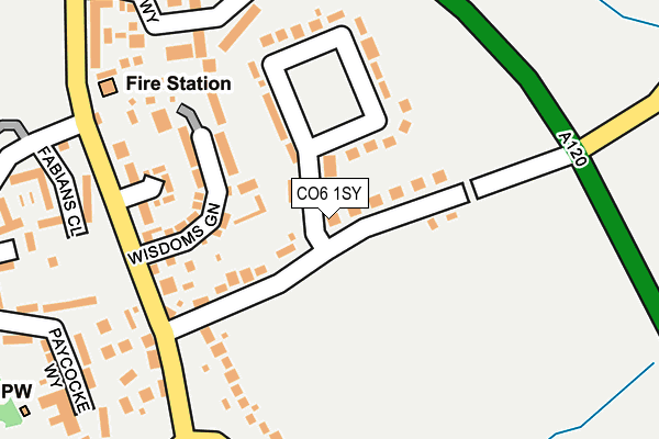 CO6 1SY map - OS OpenMap – Local (Ordnance Survey)