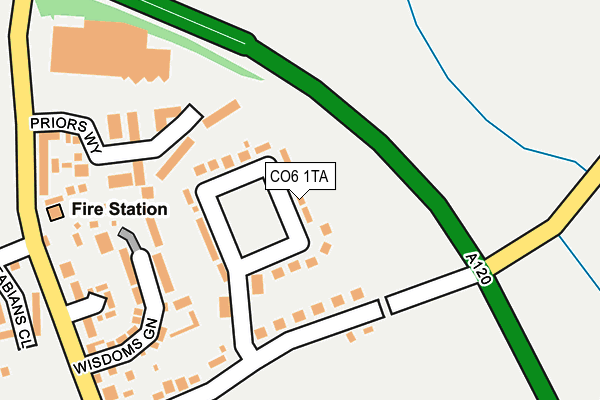 CO6 1TA map - OS OpenMap – Local (Ordnance Survey)