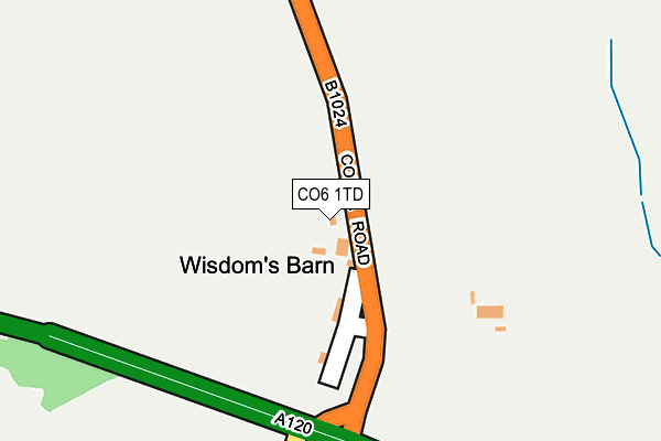 CO6 1TD map - OS OpenMap – Local (Ordnance Survey)