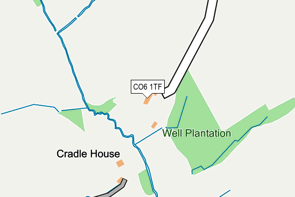 CO6 1TF map - OS OpenMap – Local (Ordnance Survey)
