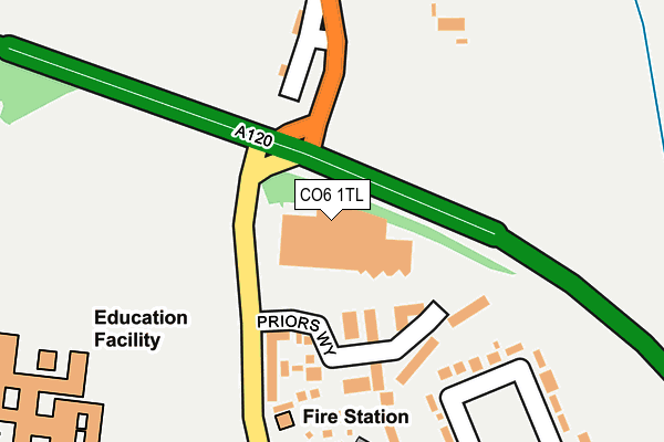 CO6 1TL map - OS OpenMap – Local (Ordnance Survey)