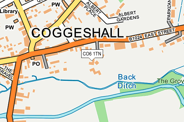 CO6 1TN map - OS OpenMap – Local (Ordnance Survey)