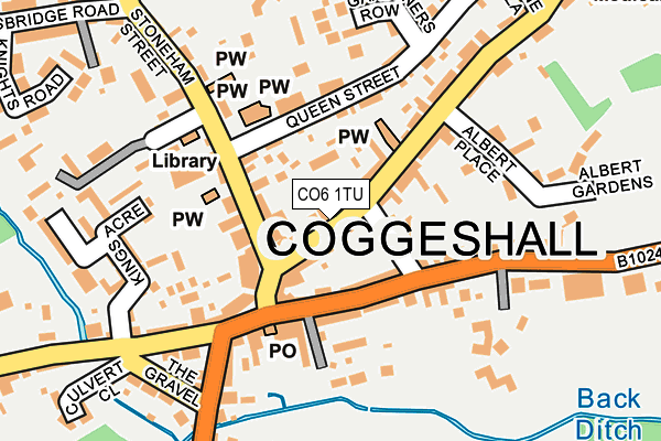 CO6 1TU map - OS OpenMap – Local (Ordnance Survey)